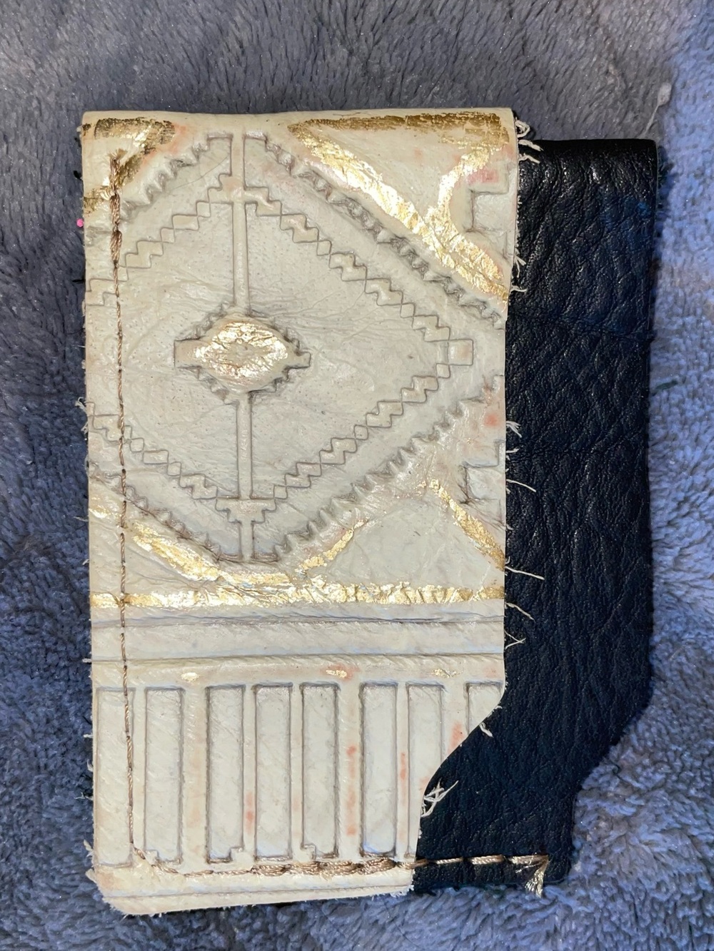 Leather card insert